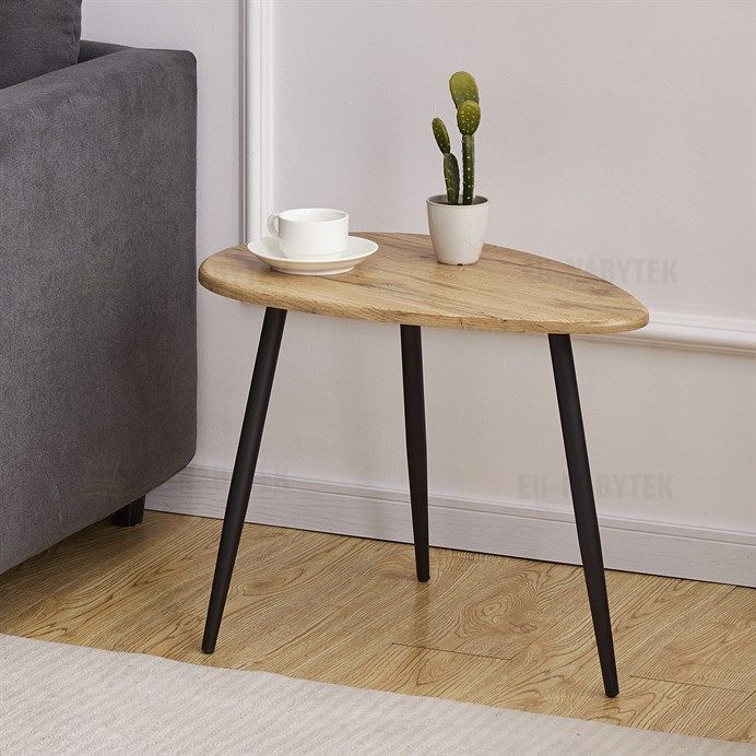 Odkládací stolek 60x40x45cm, mdf, dub, AF-3011 OAK