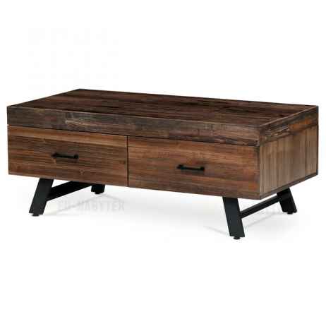 Konferenční stolek 120x60x48cm, masiv, old wood, AHG-536 PINE