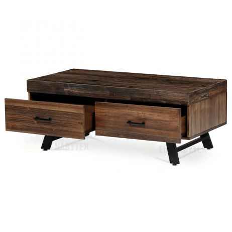 Konferenční stolek 120x60x48cm, masiv, old wood, AHG-536 PINE