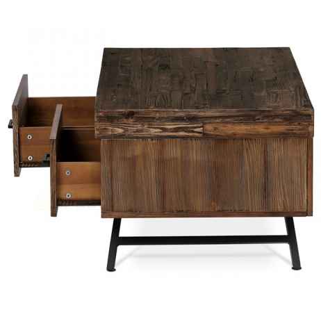 Konferenční stolek 120x60x48cm, masiv, old wood, AHG-536 PINE