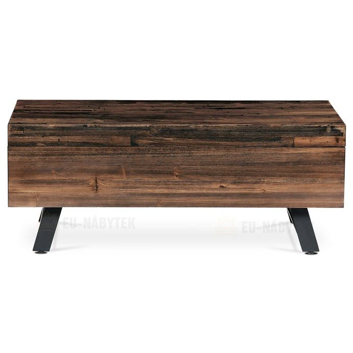 Konferenční stolek 120x60x48cm, masiv, old wood, AHG-536 PINE