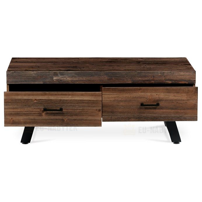 Konferenční stolek 120x60x48cm, masiv, old wood, AHG-536 PINE