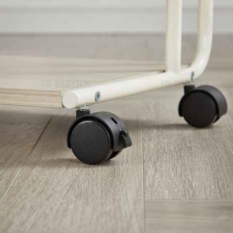 Odkládací stolek 55x32x66cm, mdf, bělený dub, AKF-E1012 CRM