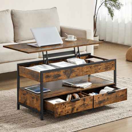 Konferenční stolek 100x50x48cm, mdf, old wood, AKF-E1252 OLW