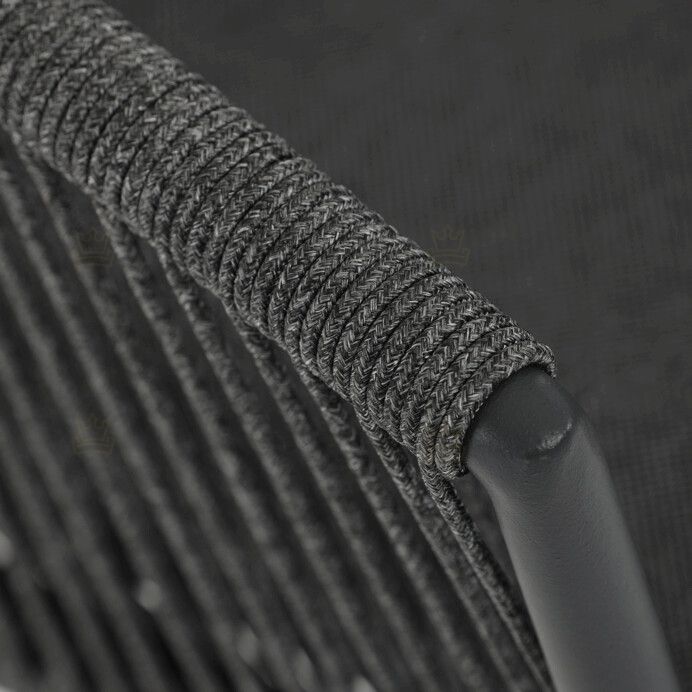 Zahradní židle, hliník, látka, šedá, AZC-C1179 GREY