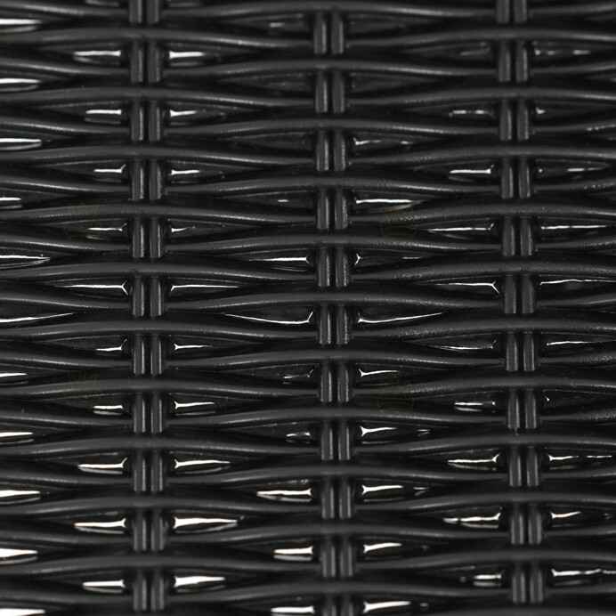 Zahradní židle, kov, plast, černá, AZC-H1001 BK