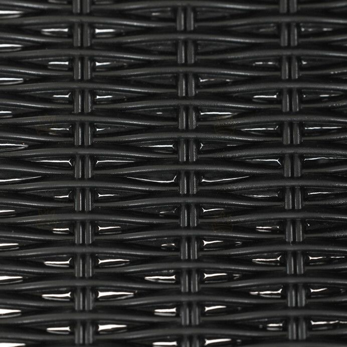 Zahradní židle, kov, plast, černá, AZC-H1001 BK