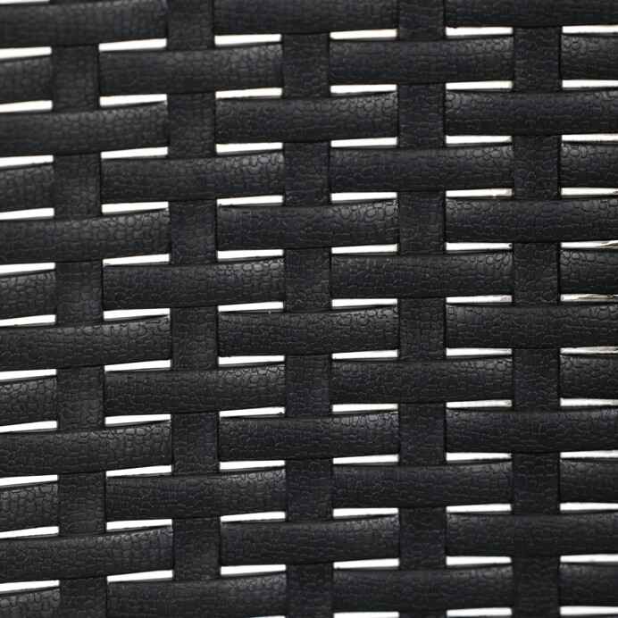 Zahradní židle, kov, plast, černá, AZC-H1021 BK