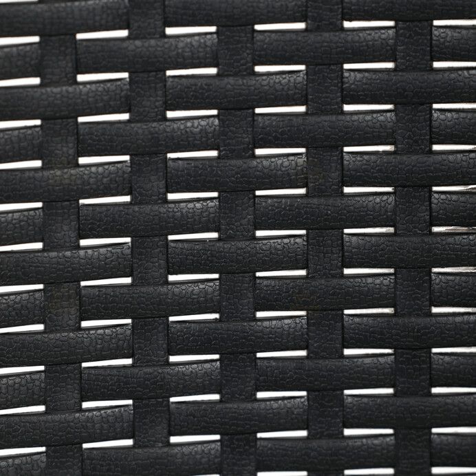 Zahradní židle, kov, plast, černá, AZC-H1021 BK