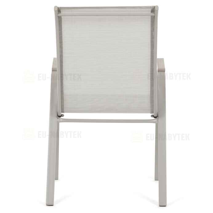 Zahradní židle, kov, síťovina, béžová, AZC-S1048 CRM