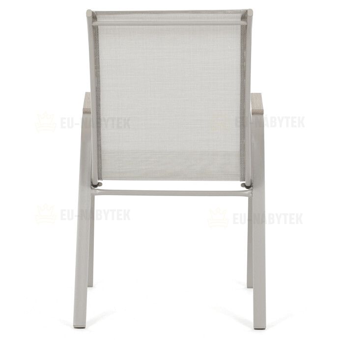 Zahradní židle, kov, síťovina, béžová, AZC-S1048 CRM