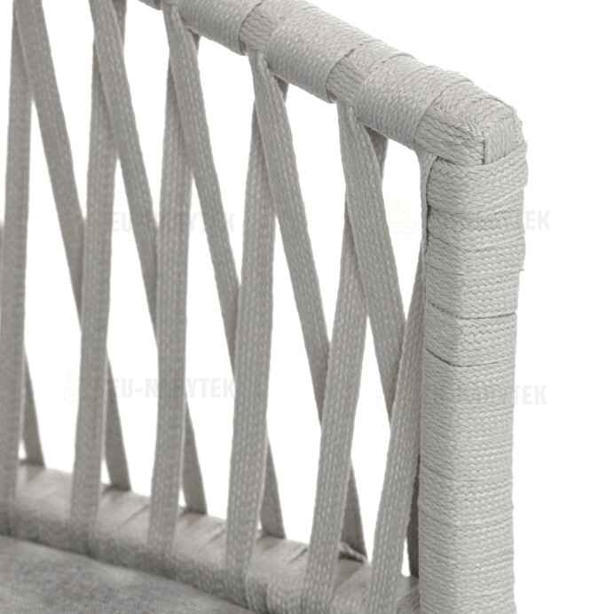 Zahradní židle, kov, polyratan, béžová, AZC-S1430 CRM