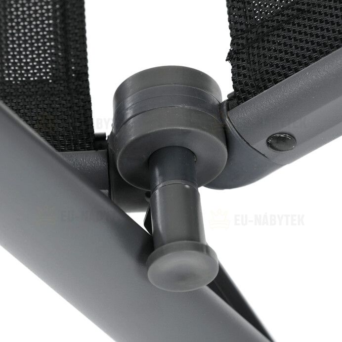 Zahradní židle, hliník, síťovina, šedá, AZC-W1408 GREY