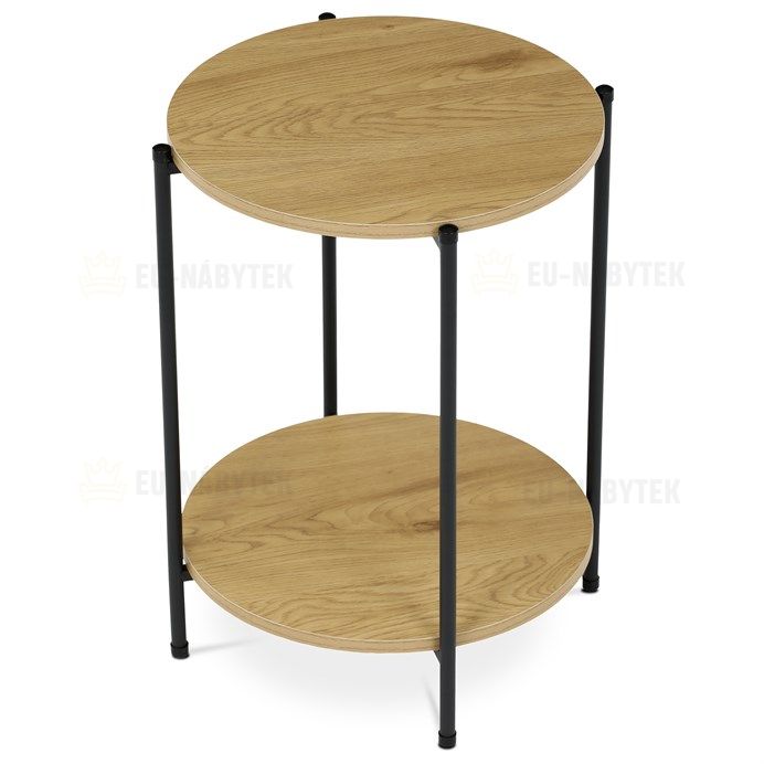 Odkládací stolek 44x44x56cm, mdf, divoký dub, CT-G1005 OAK