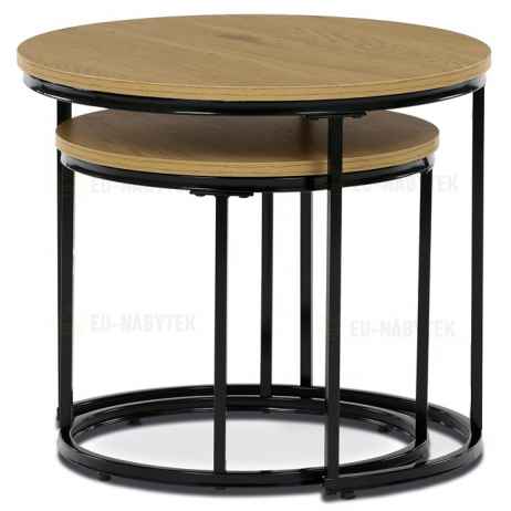 Odkládací stolek 53x53x46cm, mdf, divoký dub, CT-G1145 OAK