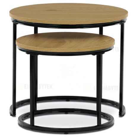 Odkládací stolek 53x53x46cm, mdf, divoký dub, CT-G1145 OAK