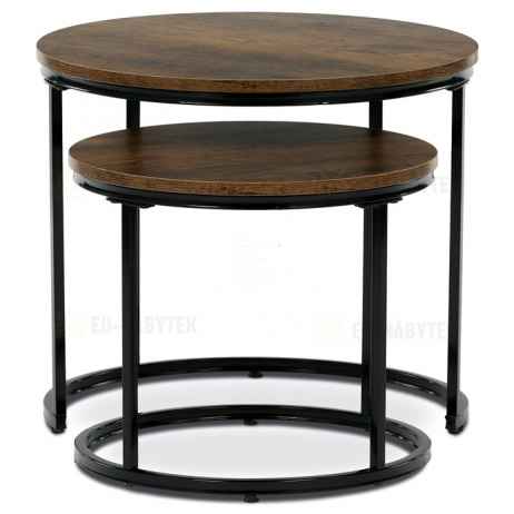 Odkládací stolek 53x53x46cm, mdf, old wood, CT-G1145 OLW