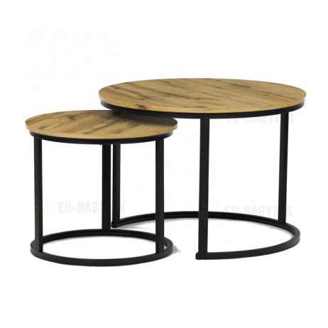 Konferenční stolek 70x70x51cm, mdf, divoký dub, CT-X7122 OAK