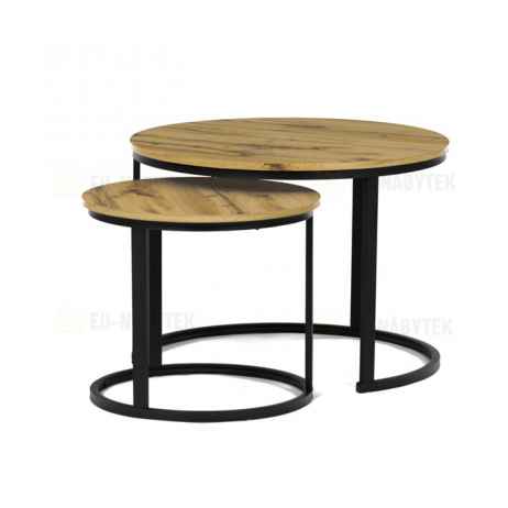 Konferenční stolek 70x70x51cm, mdf, divoký dub, CT-X7122 OAK