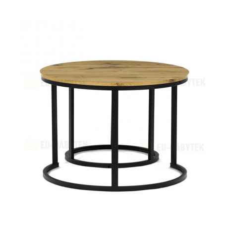 Konferenční stolek 70x70x51cm, mdf, divoký dub, CT-X7122 OAK