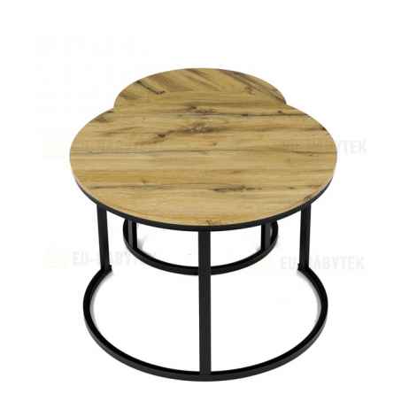 Konferenční stolek 70x70x51cm, mdf, divoký dub, CT-X7122 OAK