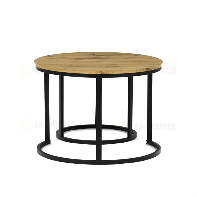 Konferenční stolek 70x70x51cm, mdf, divoký dub, CT-X7122 OAK