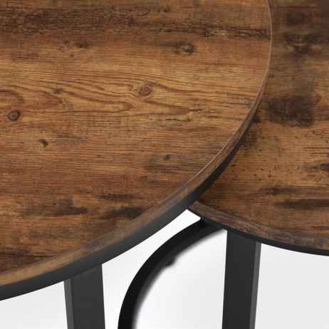 Konferenční stolek 70x70x51cm, mdf, old wood, CT-X7122 OLW