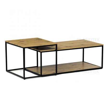 Konferenční stolek 100x50x35cm, mdf, divoký dub, CT-X7123 OAK