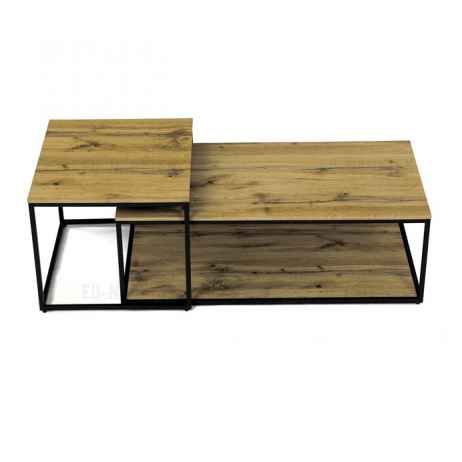 Konferenční stolek 100x50x35cm, mdf, divoký dub, CT-X7123 OAK