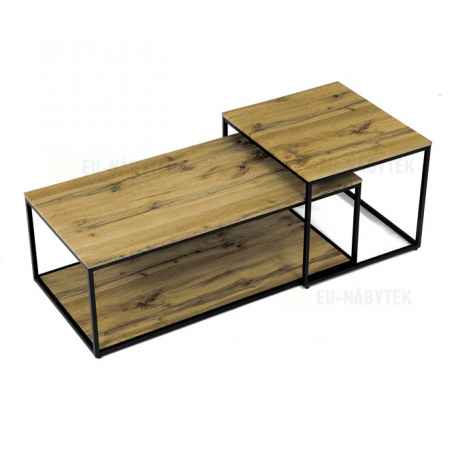 Konferenční stolek 100x50x35cm, mdf, divoký dub, CT-X7123 OAK
