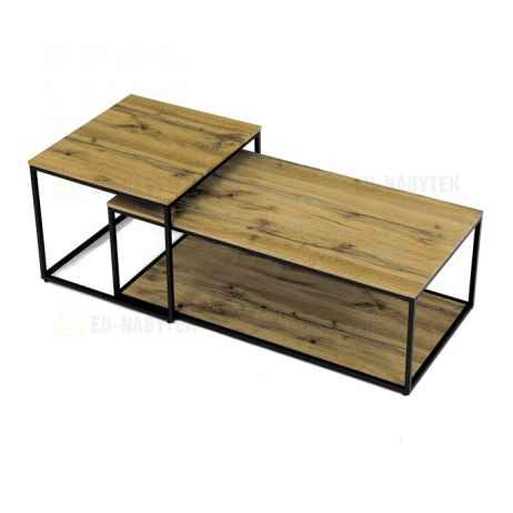 Konferenční stolek 100x50x35cm, mdf, divoký dub, CT-X7123 OAK