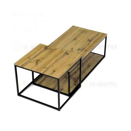 Konferenční stolek 100x50x35cm, mdf, divoký dub, CT-X7123 OAK