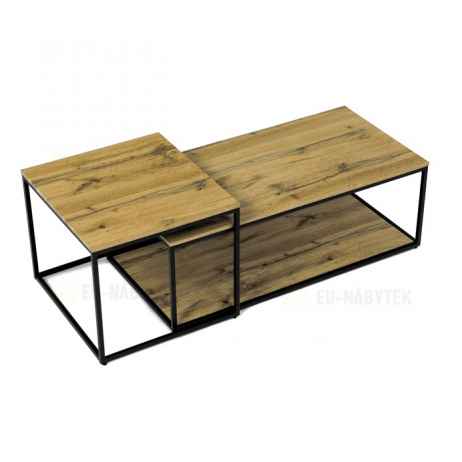 Konferenční stolek 100x50x35cm, mdf, divoký dub, CT-X7123 OAK