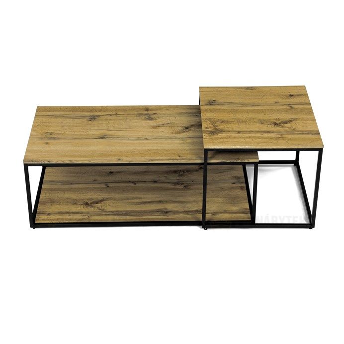 Konferenční stolek 100x50x35cm, mdf, divoký dub, CT-X7123 OAK
