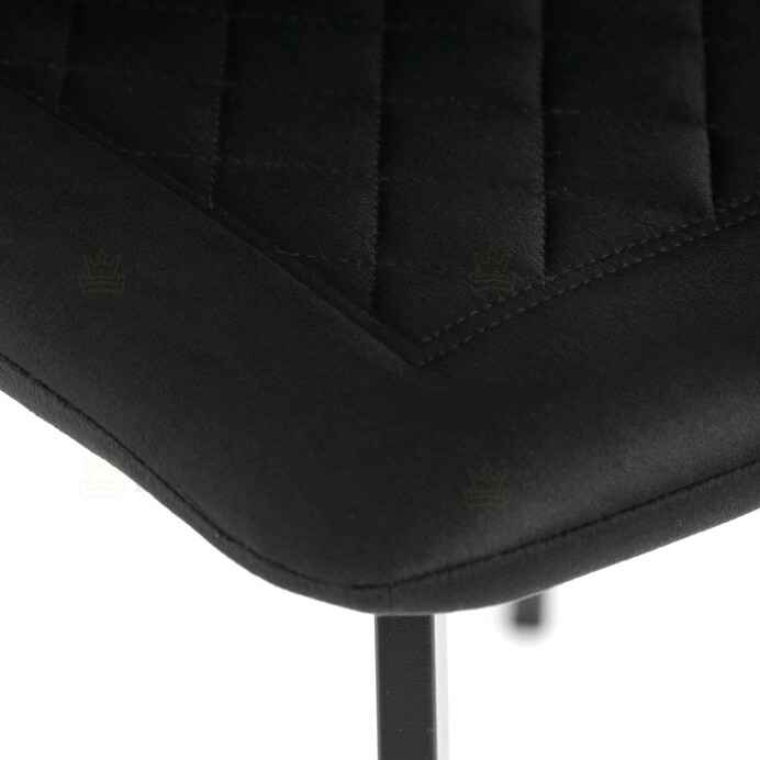 Jídelní židle, černá, sametová látka, DCL-973 BK4