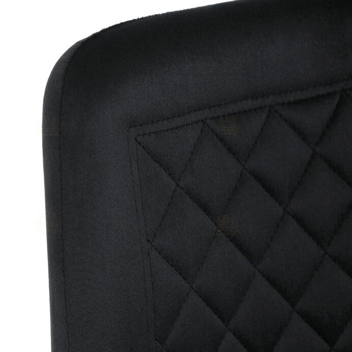 Jídelní židle, černá, sametová látka, DCL-973 BK4