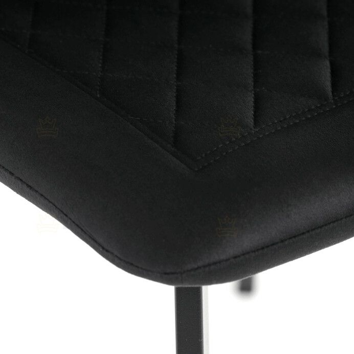 Jídelní židle, černá, sametová látka, DCL-973 BK4