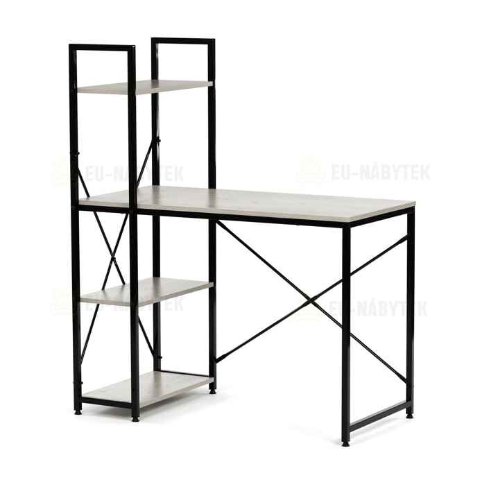 Pracovní stůl 100x48cm, mdf, bělený dub, GD-512 WT