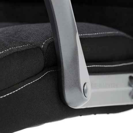 Kancelářské křeslo, houpací mechanismus, černá látka, KA-C715 BK2