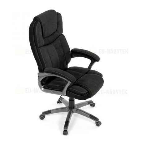 Kancelářské křeslo, houpací mechanismus, černá látka, KA-C715 BK2