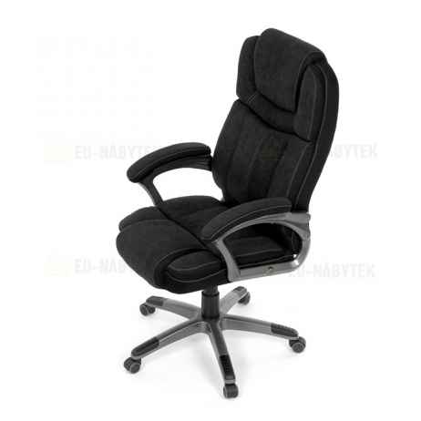 Kancelářské křeslo, houpací mechanismus, černá látka, KA-C715 BK2