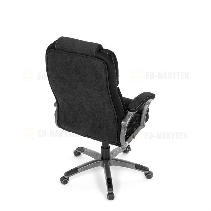 Kancelářské křeslo, houpací mechanismus, černá látka, KA-C715 BK2