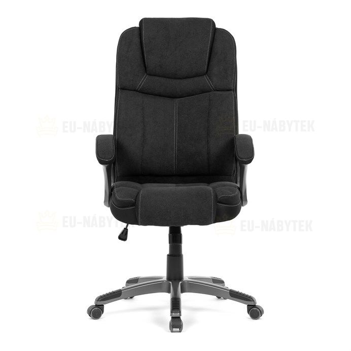 Kancelářské křeslo, houpací mechanismus, černá látka, KA-C715 BK2
