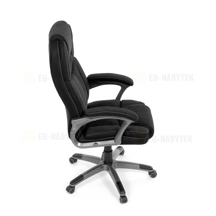 Kancelářské křeslo, houpací mechanismus, černá látka, KA-C715 BK2