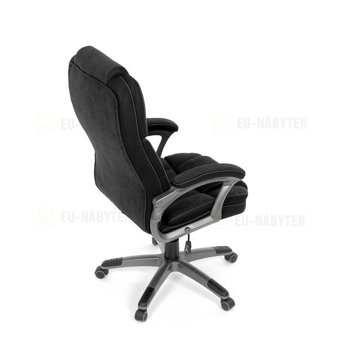 Kancelářské křeslo, houpací mechanismus, černá látka, KA-C715 BK2
