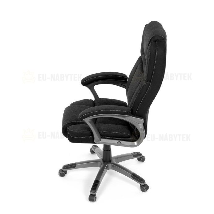 Kancelářské křeslo, houpací mechanismus, černá látka, KA-C715 BK2