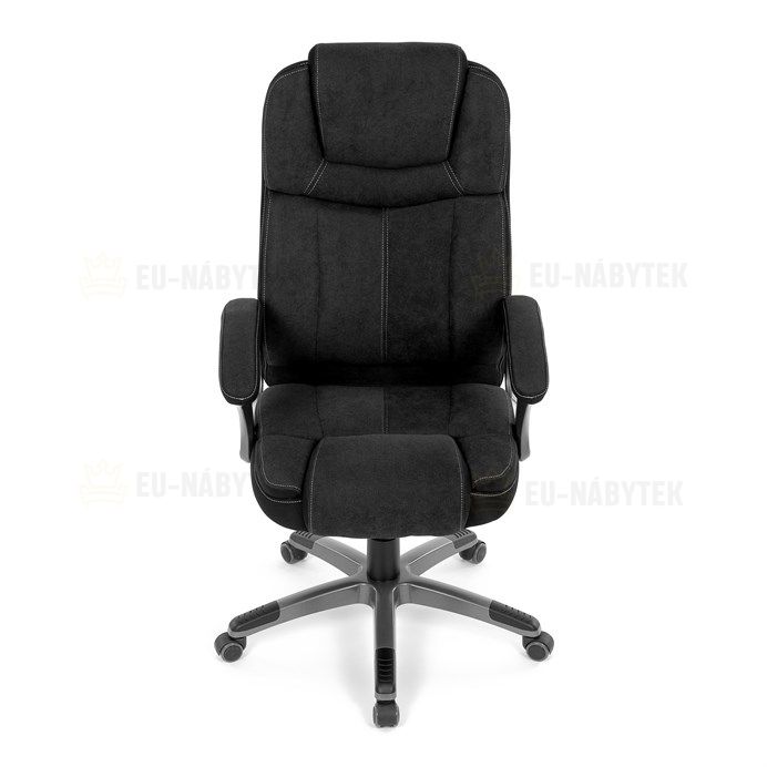 Kancelářské křeslo, houpací mechanismus, černá látka, KA-C715 BK2