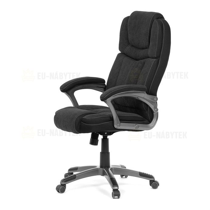 Kancelářské křeslo, houpací mechanismus, černá látka, KA-C715 BK2