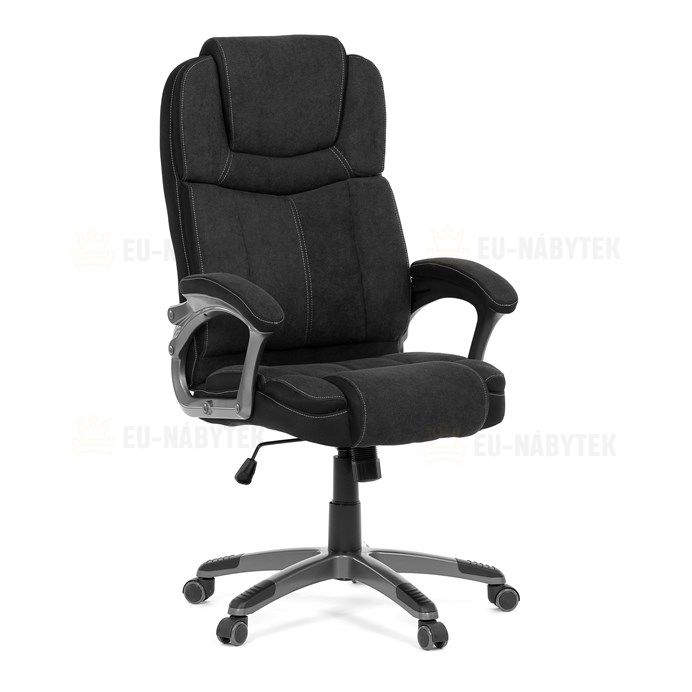 Kancelářské křeslo, houpací mechanismus, černá látka, KA-C715 BK2
