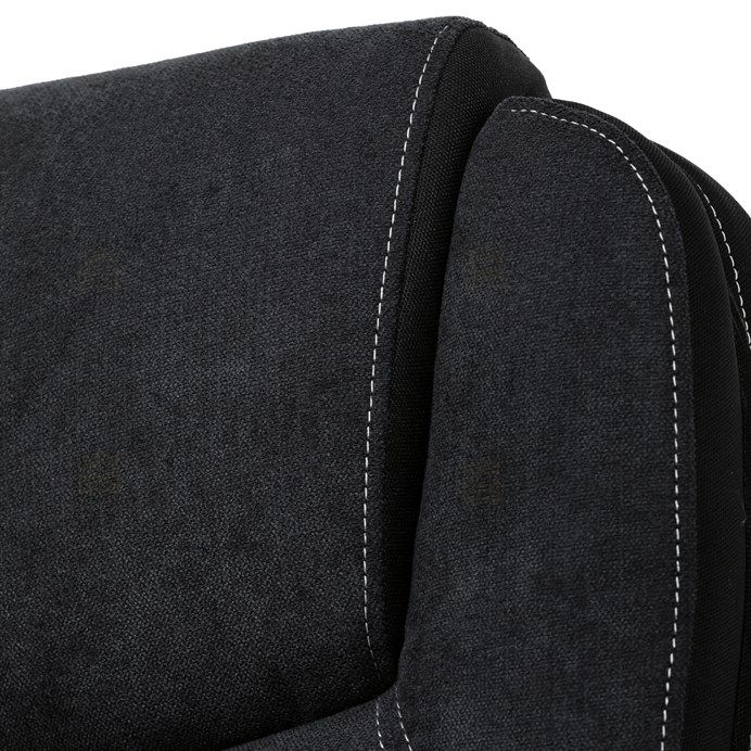 Kancelářské křeslo, houpací mechanismus, černá látka, KA-C715 BK2